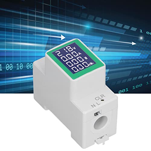 Din Rail kWh Energy Meter, 0-999k Wh Din Rail kWh Meter, AC 50‐300V BTN kWh Elektrische Meter 0-100A Breed meetbereik 4