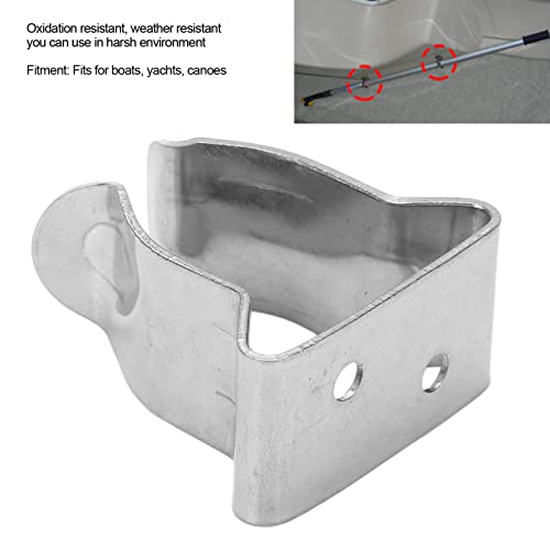 Veerklem Roestvrij stalen veerklemmen houder Bracket Clip verstelbare veerklem voor boot jacht kano's(2938S)
