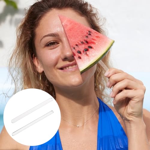 100 stuks ijssticks, 4,5 inch herbruikbare cakesicle Sticks acryl cakesicle Sticks voor snoep, ijs, taart, snacks, feest, DIY Ambachten 5