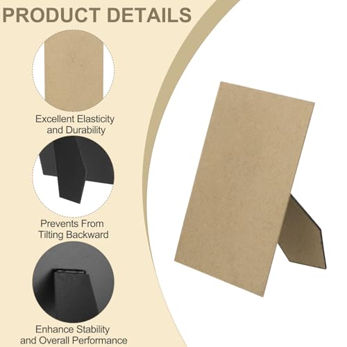 5 Pack Easel Terug voor fotolijst, 15x17.5cm Vervangende fotolijst Easel Terug DIY Fotobord voor fotolijsten tegels, zwart 3