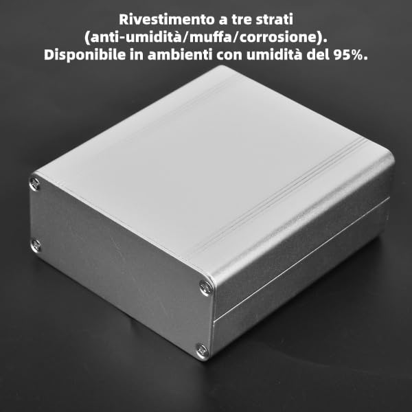 Aluminium koeling behuizing Electronic Circuit Board Project Instrument behuizing 38x88x100mm GPRS Beschermdoos 5