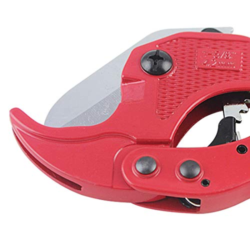 Plastic Tube Cutter BE-TOOLPlastic/Vinyl Tube Cutter 42mm/1.6 Inch Cutting Heavy Tube and Tube Cutter 1-5/8inch/42mm Gereedschappen voor PVC CPVC PEX PE PPR Rood 5