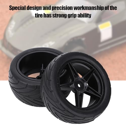 4Pcs 1/10 RC Car Wide Banden, 85mm/3.35in Universele Band Strong Grip RC Accessory Modification Part Replacement, Easy Installation (BLACK) 3