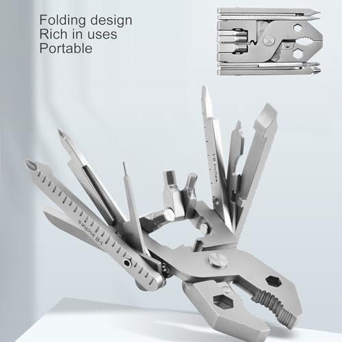 Compacte tang Multitool Keychain Tool Roestvrij staal Opvouwbare zak gereedschap met schroevendraaiers Flesopener voor buiten Camping