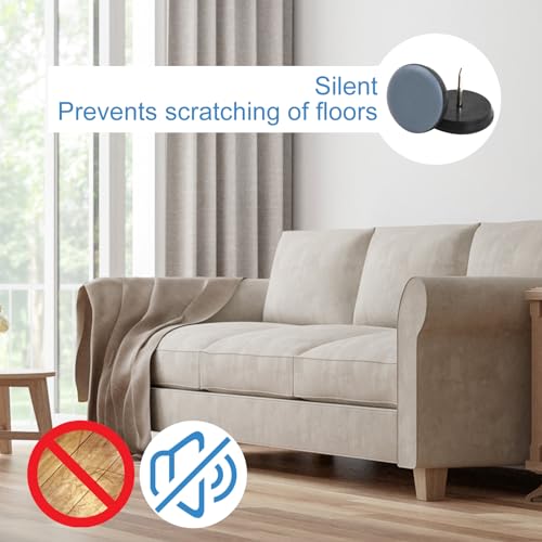 Verpakking van 20 Chair Gides Nagels Meubels Glijstukken Plastic Tapijt Glijstukken Zware Meubels Tapijt Glijstukken Vloerbescherming Glijstukken met Nagel Meubels Glijstukken 25mm Meubels Glijstukken 3