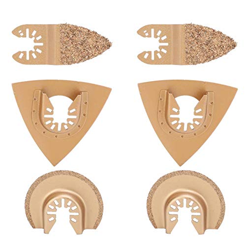 6PCS Zaagbladen Set, Oscillating Tool Blades, Oscillating Multi Tool Saw Blades Accessoire Set, Multi-Function Oscillating Saw Blades Gereedschap Houtbewerking Supplies
