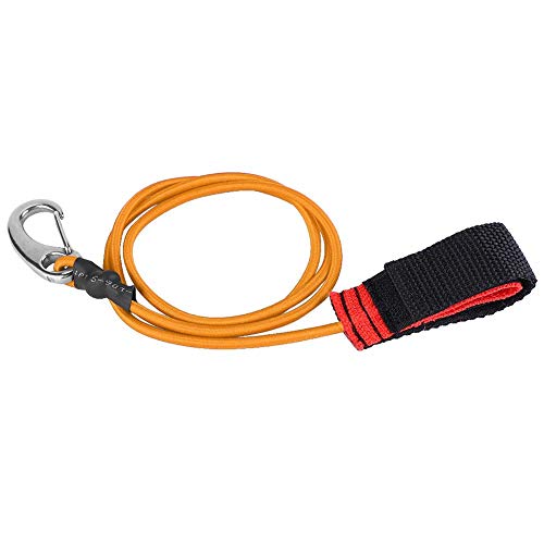 Peddling Safety Leash, Elastische String Paddle Leash met Carabiner voor Surfen voor SUP(Orange)
