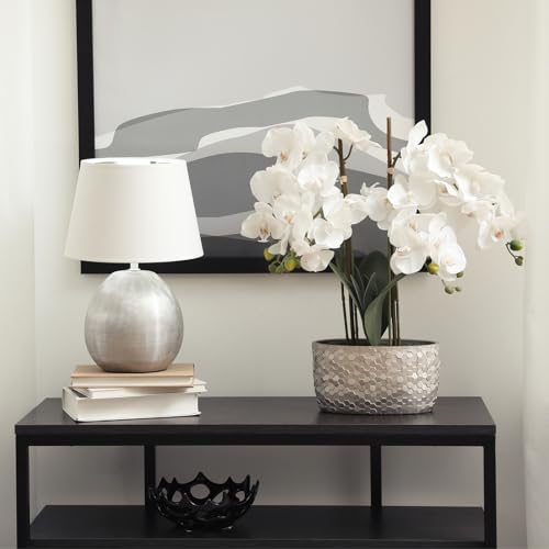 Kunst Orchidee Stengels 104cm, 6Scs 9 Heads Faux Phalaenopsis Bloemen Real Touch Fake Orchidee Bloemen Tak voor Vaas Home Bruiloft Decoratie, Teal 4