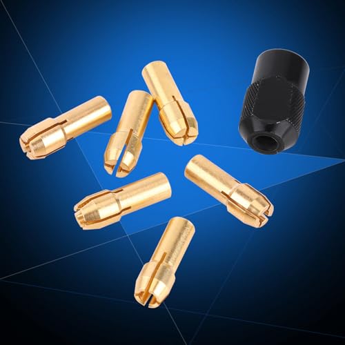 6 stuks Collet Mouwen, Capaciteit Bereik 1 Mm 3.2 Mm met M8 * 0,75 Cap, Geschikt voor draaigereedschap, Collet Klem, Mouw, Kraag voor Gereedschap 3