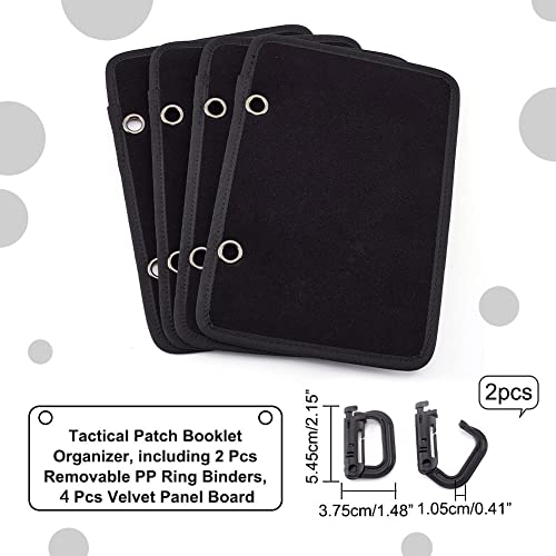 1 Set Tactische Militaire Patch houder, 4 Losse vellen Patches Badge Display Kleding Gouden Rod Battle Morele Patch Houder Plate klittenband tekenen voor sieraden Weergave knoppen-Badge collecties 4