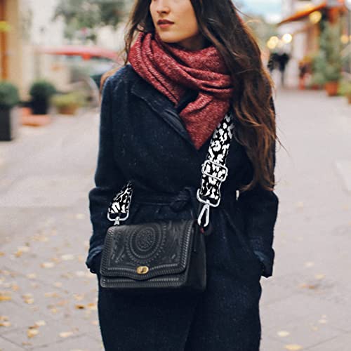 Luipaard Printband voor schoudertassen, portemonneeband brede schouderband verstelbare vervanging, multi-Pattern Crossbody Canvas tas handtas riemen voor Unisex handtas (Type 12) 5