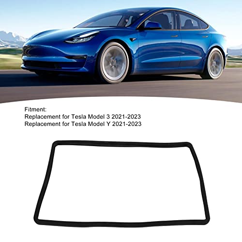 230x360mm Centrale Controle Navigatie Schermbeschermer Frame Siliconen Trim Cover Compatibel met Y 2021-2023 (zwart) 3