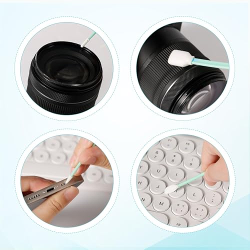 Zee 100PCS Foam Tip Cleaning Swab Kit 5 Types Printer Cleaning Swabs voor het schilderen Optics Lens Camera Kunst Ambachten Naaimachine 3