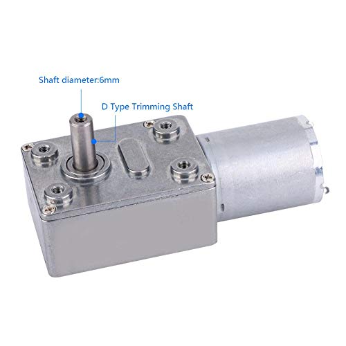24V DC snelheid Gear Motor grote torque worm gear motor elektrische motor voor DIY RC speelgoed((100RPM)) 3