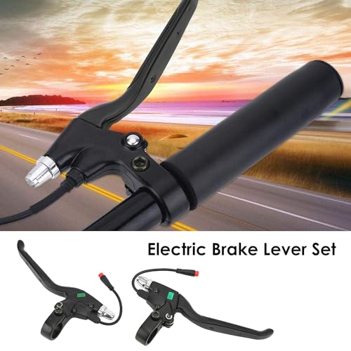 1 Paar E Fiets Remmen Leiders Aluminium Legering Linker Rechter Remmen met 2pin Waterdichte Connector voor 10 inch Elektrische Fiets Scooter 5