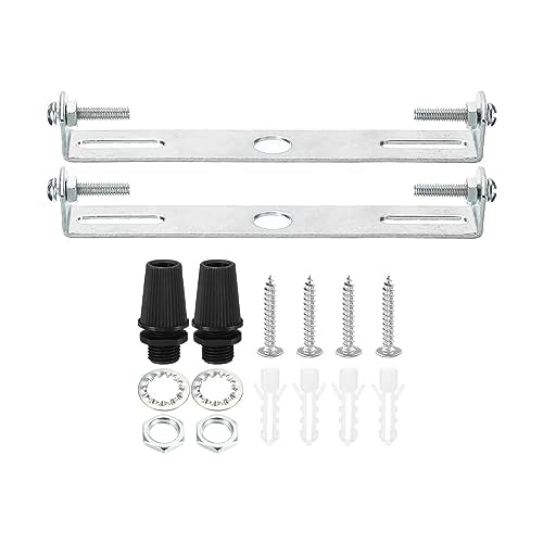 Plafondlamp Set 115 mm 2 Sets Bevestiging Bracket Plate Stalen Cross Bar voor Home Office Vering Wandlamp met schroefwasmachine