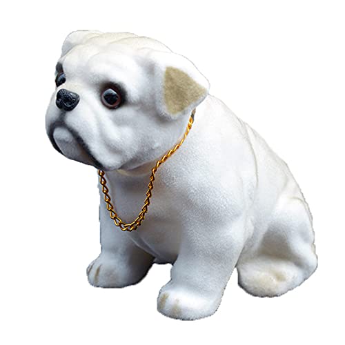 Car Doll Resin Cute Shake Head Hondendecoratie voor auto interieur Home Desktop Ornament(Bulldog)