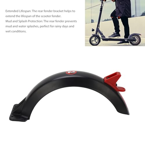 Scooter Achter Mudguard, Scooter Mudguard Achter Fender met Hook Reflectieve Strip Plastic Scooter Accessoire voor GXL V2 Rainy Day