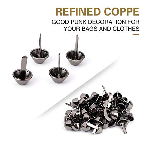 50 st. Purse handtas Cone Feet Nail Head Stud Spike Leather Craft Supplies (10mm-zwart) 5
