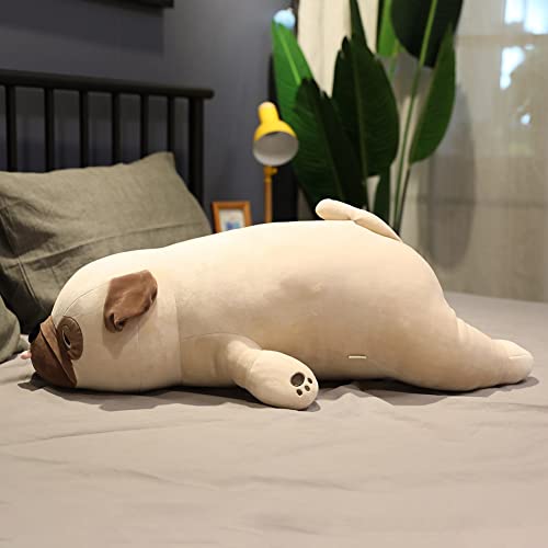 Pug pluche speelgoed, 50 cm, Lying Dog, pluche speelgoed, dier Kussen, schattig dier pop, Fluffy knuffel, cartoon pug Kussen, gevulde pluche gevulde speelgoed, knuffelspeelgoed, cadeau 5