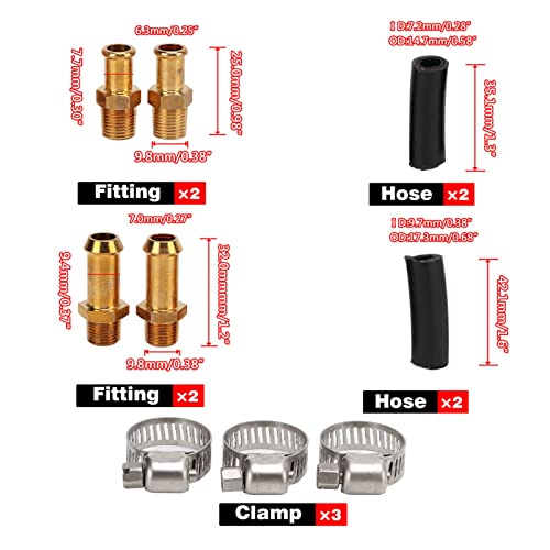 Regelaars voor brandstofdruk instelbare brandstofdruk Set Universele brandstofdruk Set Regelaars voor regelbare brandstofdruk Set voor carburatormotor 5