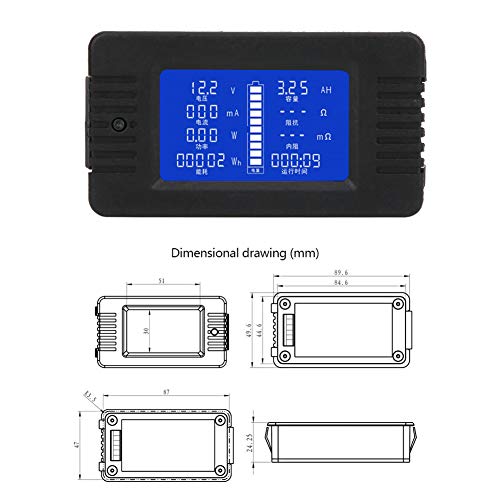 PZEM-015 Multifunctionele batterijmeter Current Spanning, Power Energy Capacity Impedance Tester(015) 4