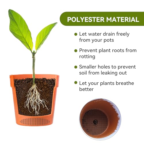 Flower Pot, Pack van 10 Fiberglass Black Drainage Grille 20 x 30 cm Vierkante raster Mat Bonsai Grid Bonsai Net Accessoires voor Tuin Outdoor Potted Planten Voorkomen dat de aarde van wegstromen 4