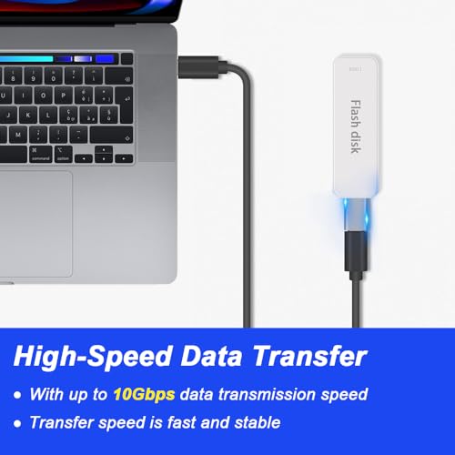 USB-C Female to USB-A Female Adapter met USB-C Female to USB-A Plug, USB 3.1 Gen 2 USB-A Man naar type C Two-Way Converter Port (4PCS) 3