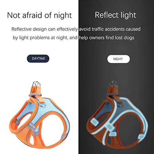 Kattentuig met riem, Reflectief Comfortabel verstelbaar Kattentuig voor Katten Anti Spout Katvest voor Wandelen, Joggen - L