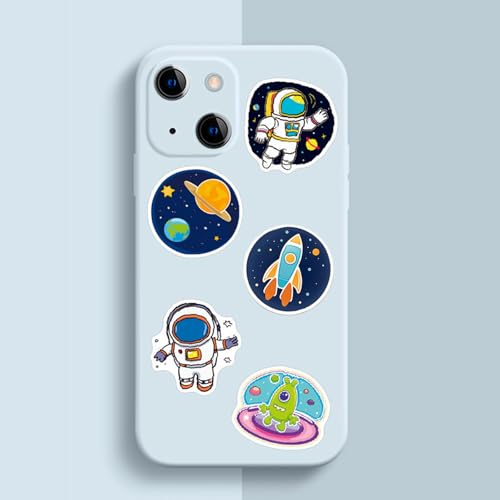 50 stuks Astronaut Space Stickers, Caricature Planet Stickers, Waterproof DIY Stickers voor kinderen 5