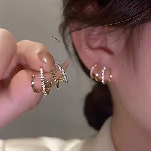 1 Paar 925 Sterling Zilveren Oorbellen met vier klauwen voor vrouwen en meisjes, Sparkling Crystal Oorbellen, Diamond Dames oorbellen, sieraden voor moederdag, Valentijnsdag, bruiloft 4