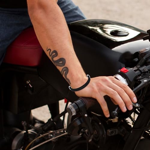 Zeiltouw armband voor mannen, verstelbare armband, zwarte nautische gevlochten Nylon, surfer armband voor surfers, dagelijks gebruik, buiten, vrije tijd, voor mannen en vrouwen (15 - 30 cm) 3