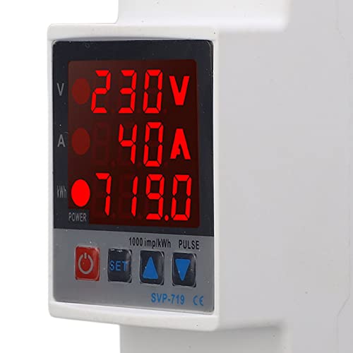 Onder Chirurg Bescherming Device, Over-Under Spanning Bescherming Veilig gebruik Onderspanning Beschermer AC220V PC Shell voor thuis (40A) 5