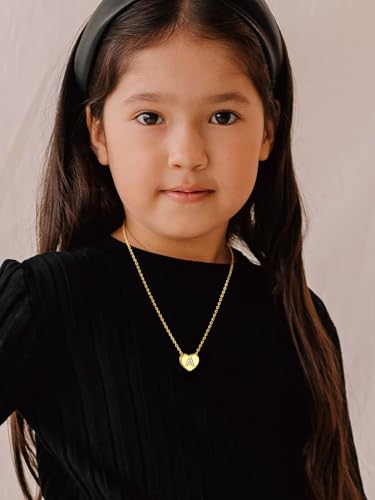 Juwelen Heart Ketting Vrouwen ketting Een Meisje ketting Koper Rolo ketting 1.4mm Breed Lagen Ketting 41cm Choker Naam Ketting Gouden sieraden 5