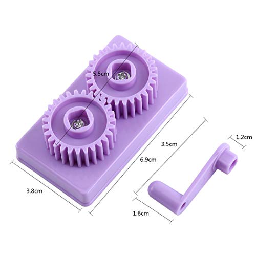 Pince à Sertir Quilling à Commande Manuelle, Forme de Vague de Papier en Plastique Faisant l'outil pour l'Artisanat de Bricolage Origami, violet 3