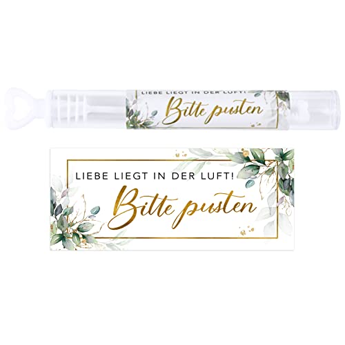 50st zeep bellen bruiloft stickers liefde is in de lucht! Please blow - PVC zeep bellen fles etiketten waterdichte stickers voor bruiloft zeep bellen bruiloft geschenken etc