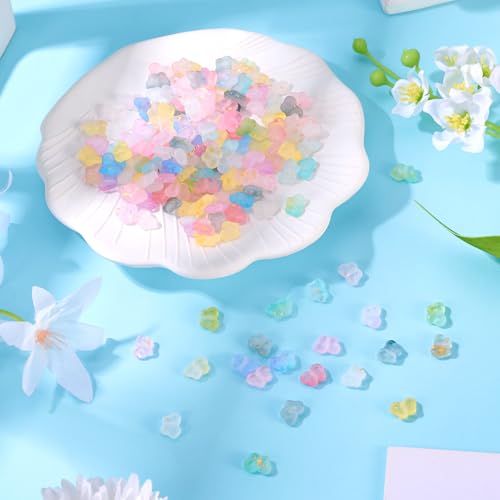 200Pcs Vlinder acryl Kralen Transparant Met Gouden Folie Gradiënt Kleur Vlinder Spacer Kralen Mooie Bulk Voor Ambachten Levering Diy Armband Sieraden Maken 3