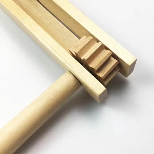 2 stuks houten ratelgeluiden maker, houten roterende ratel, lawaaimaker, geschikt voor feesten, bruiloften, feesten en andere gelegenheden 3