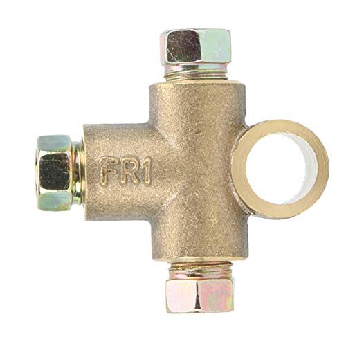 Reverse Vrouwelijke Tee, T-Shaped 3-Way Remmen Tee met 3 Mannelijke Noten, Korte Connector M10, 3/16 Inch Tube, 10mm