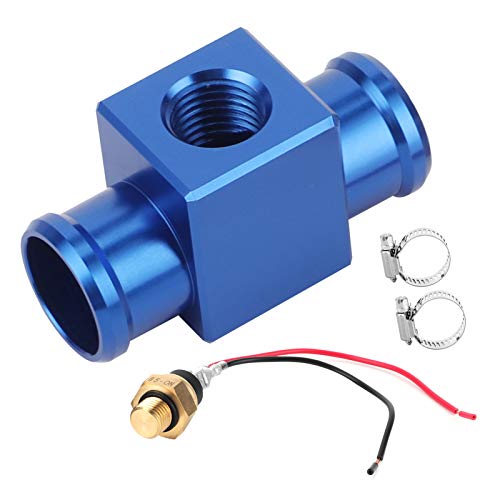 Temperatuurschakelaar Water, Thermostaat Watertemperatuurschakelaar Radiator Koeler Ventilator Temp Sensor voor Motorfiets ATV Off-Road Voertuig: (Blauw)