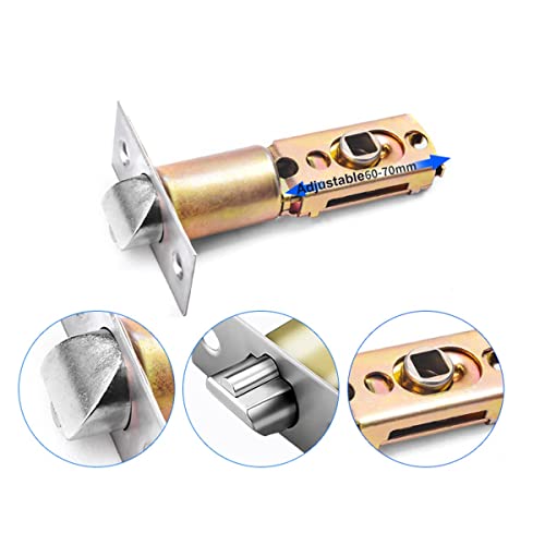 Mortise deurbollen, 70/60mm verstelbaar slot, tubulaire slotdeur Mortise Bolt, plunger slot, tubulaire insert slot, voor interne houten deuren