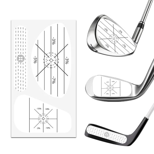 300 stuks Wave Bands Trainingslabels voor het verbeteren van nauwkeurigheid en afstand, Sweet Spot Analysis en zelfconsistentie, Iron Stick Stick Sticks