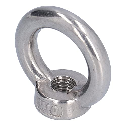 Hijsen Nut met draad, 10 stuks hijsen Eye Nut roestvrij staal Ring Vorm Threaded Nut Attachment for Forestry Machinery (M10) 5