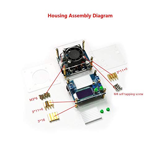DC-DC Boost Buck Converter met ventilator montage accessoires DC 5.5-30V tot 0.5-30V Verstelbare Lift Module Step-Up Converter Module LCD Scherm 3