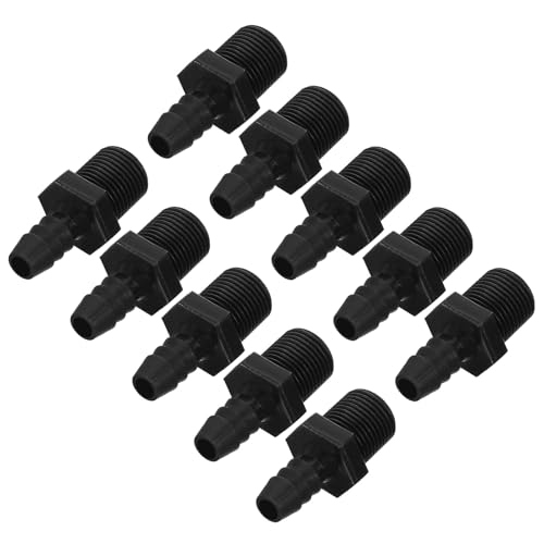 3/16" Barb x 3/8" NPT Male Connector, 10 st Plastic slang Barb passen industriële slang Barb aan Pijp Fitting Aansluiten, Pijp Fitting Adapter voor waterlucht brandstof