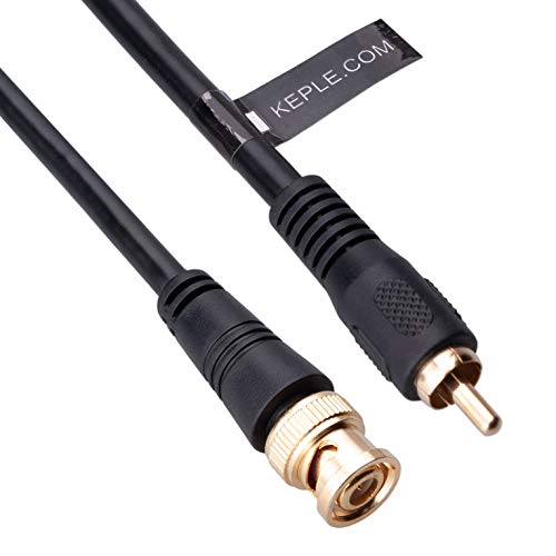 Coaxiale kabel RG59 3m BNC Man naar RCA Man Plug en Gold Plated Connector Koppeling 75 Ohm Phono Plug Cinch Connector Pure Koper geleiders voor TV-beveiligingssystemen