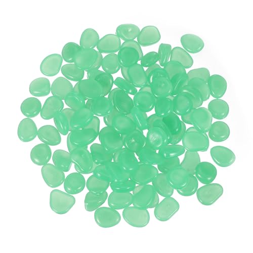 Lichtgevende stenen, 300 st Luminous Rocks voor binnen Binnen Decoraties Fish Basin Garden Courtyard Landschap Cadeaus voor vrienden, Cyaan