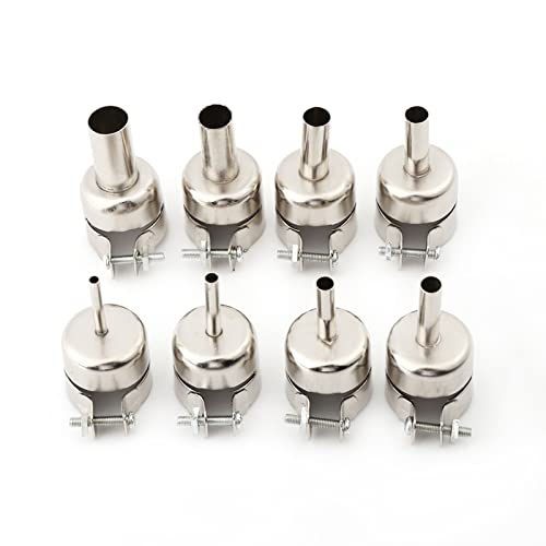 8Pcs/Set Heat Gun Nozzles Kits, Roestvrij stalen nozzles Tips, Lassen Nozzles, voor Hot Air Soldering Station Reparatie (3/4/5/6/7/8/10/12mm) 5