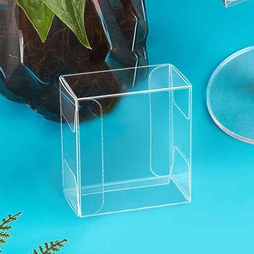 20 st. Duidelijke Cadeaudozen 7 x 6,5 x 3,8 cm Helder Rechthoek PVC Cadeaudozen voor Candy Chocolate bruiloft ornamenten geschenken 3