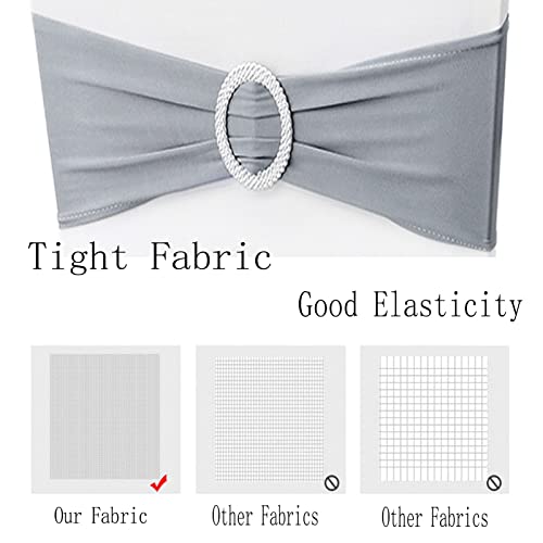 6 stukken stoel Sash party decoratie satin bruiloft decoratie voor evenement en feest decoratie zilver 3